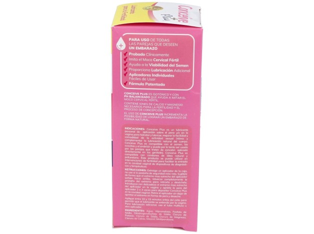 Lubricante Conceive Plus 8 Aplicadores Unidosi