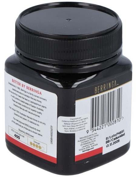 Miel De Manuka 400Mgo 250Gr.