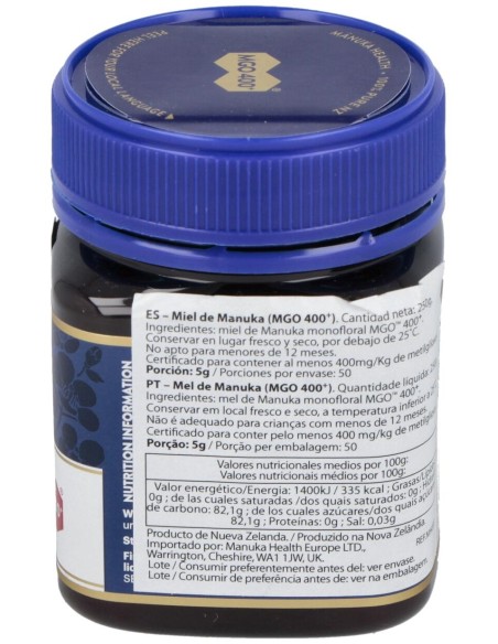 Manuka Health Miel De Manuka Mgo 400+ 250G