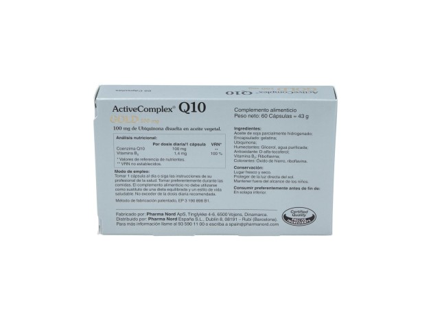 Activecomplex Q10 Gold 100Mg. 60Cap.