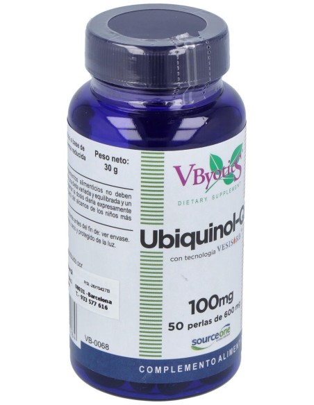 Vbyotics Ubiquinol Qh 100Mg 50 Perlas