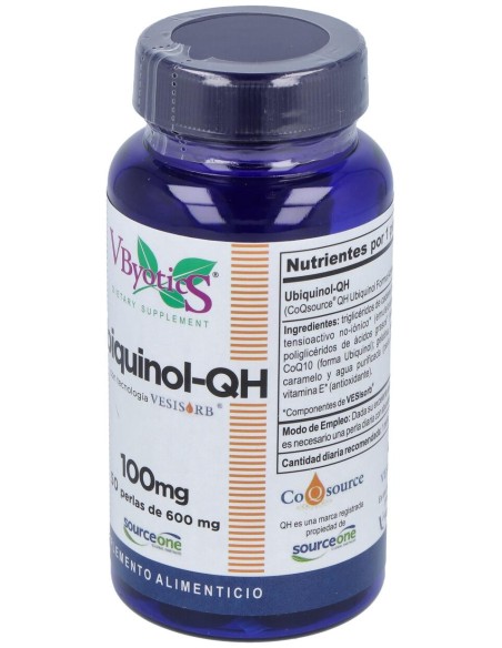 Vbyotics Ubiquinol Qh 100Mg 50 Perlas