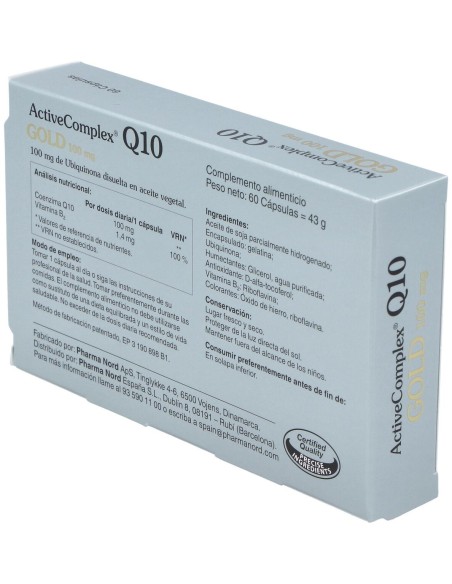 Activecomplex Q10 Gold 100Mg. 60Cap.