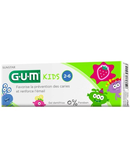 Sunstar Gum Kids 2-6 Pasta De Dientes Fresa, 50 Ml