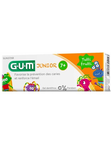 Sunstar Gum Junior +7 Pasta De Dientes Tutti-Frutti, 50 Ml