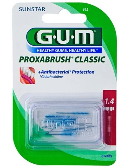 Butler Gum Recambio Proxabrush Classic Interdental 612, 8 Unidades