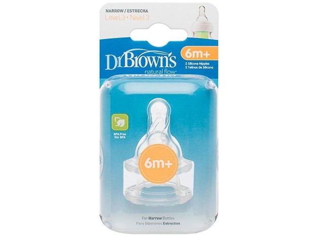 Dr Brown 'S Tetina Silicona Natural Estandar...