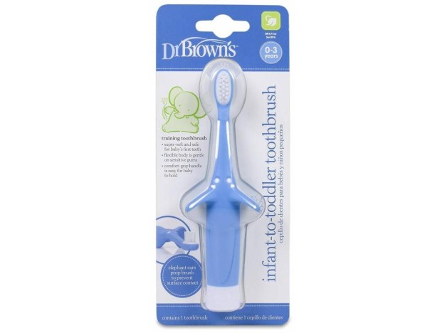 Cepillo De Dientes Bebe Niño Azul 0-3 Años