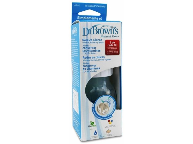 Dr. Brown'S Options+ Biberón Estrecho 60 Ml, 1 Ud
