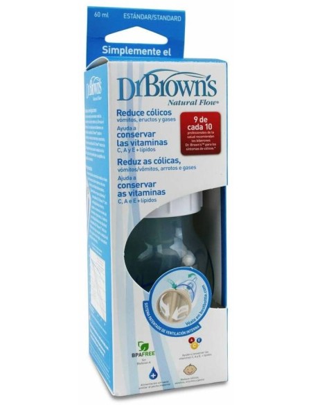 Dr. Brown'S Options+ Biberón Estrecho 60 Ml, 1 Ud