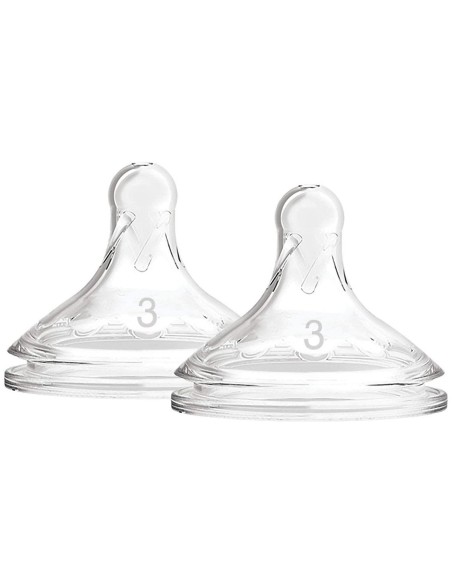 Dr. Brown'S Tetina Silicona Options + Boca Ancha 6 Meses 2Uds