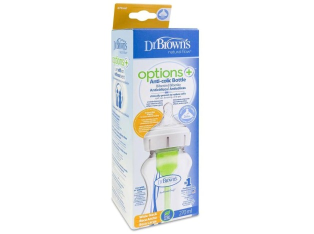 Dr. Brown'S Options+ Biberón Boca Ancha Azul...