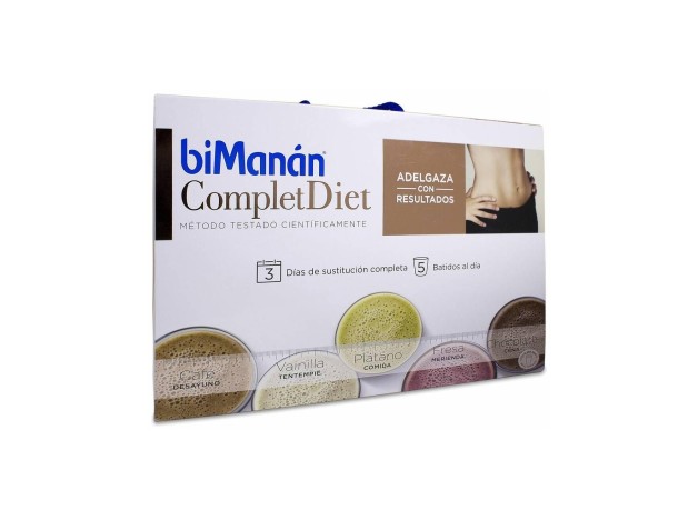 Bimanán Complet Diet 3 Días X 5 Batidos, 15 Sobres
