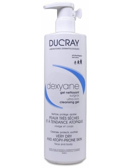 Ducray Dexyane Gel Limpiador Sobregraso, 400 Ml