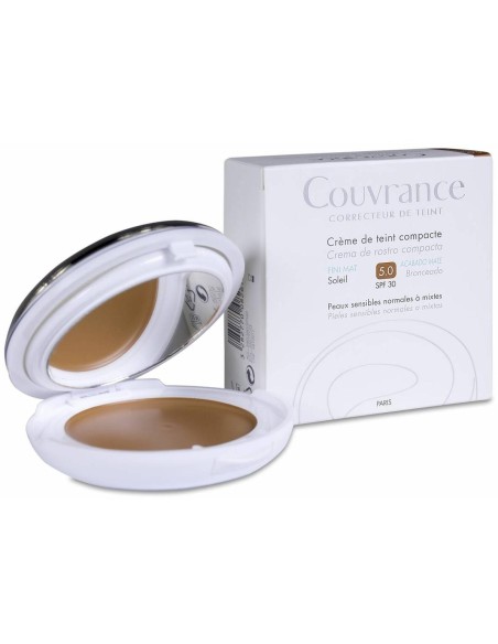 Couvrance Maquillaje Crema Compacta Mate Piel Normal O Mixta Bronceado 9,5 Gr