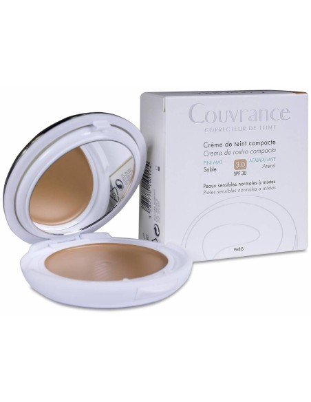 Couvrance Maquillaje Crema Compacta Mate Piel Normal O Mixta Arena 9,5 Gr