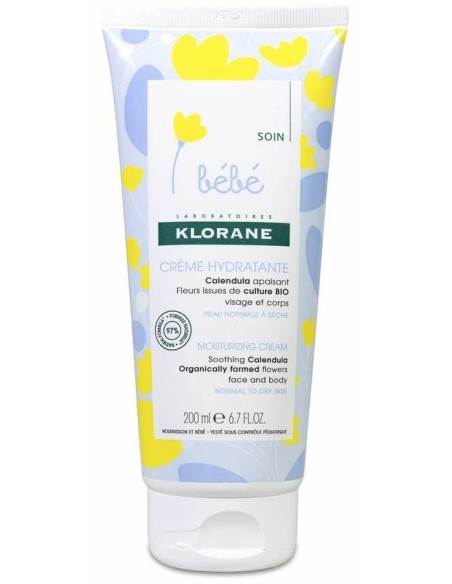 Klorane Bebé Crema Hidratante Caléndula Bio 200Ml