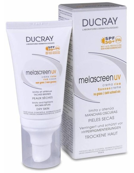 Ducray Melascreen Uv Crema Rica Antimanchas Spf 50+, 40 Ml