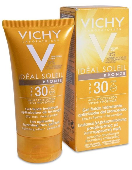 Vichy Idéal Soleil Gel-Fluido Bronze Spf30+ 50Ml