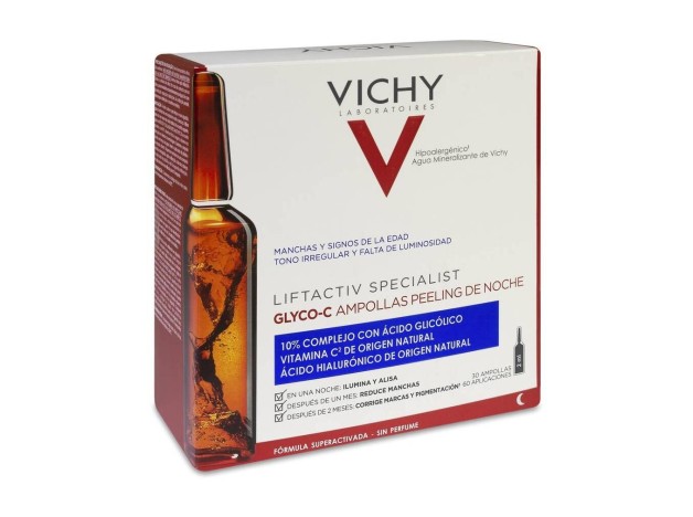 Vichy Ampollas Liftactiv Glyco-C Peeling Noche,...