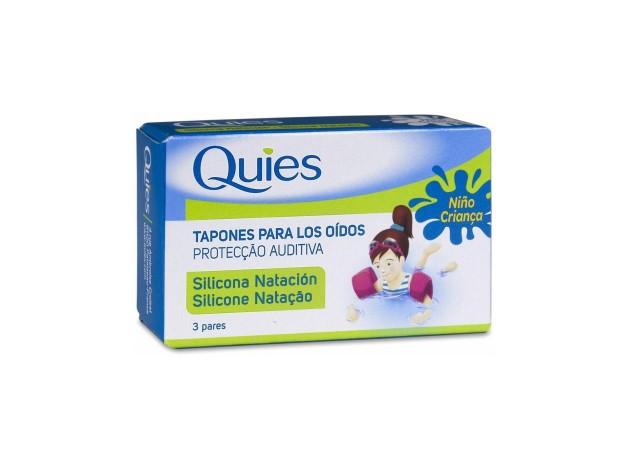 Quies Tapones Oídos Silicona Natación Infantil,...