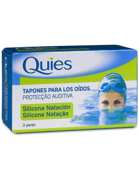 Tapones Natacion Silicona Adultos 6Ud. Quies