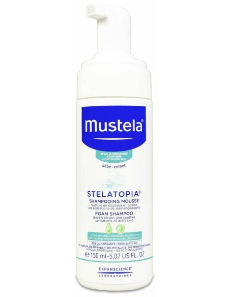 Mustela Stelatopia Champú Mousse Recién Nacido 150Ml