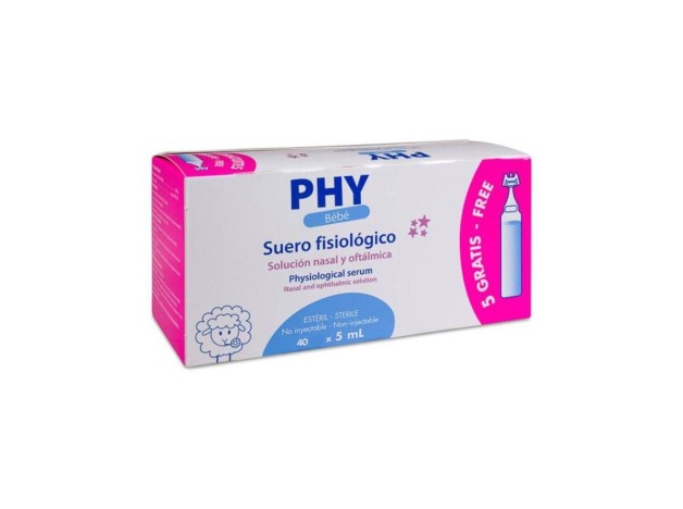 Phy Bebé Suero Fisiológico, 40 Uds
