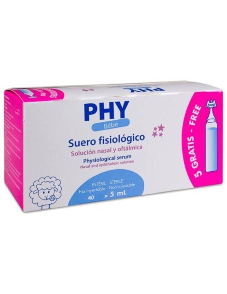Phy Bebé Suero Fisiológico, 40 Uds