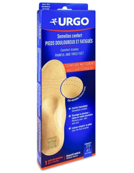 Urgo Plantillas Confort Talla 39 A 41, 1 Par
