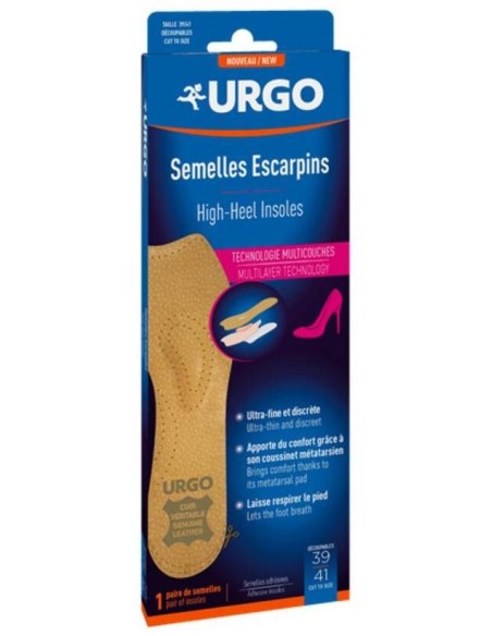 Urgo Plantillas Tacón Alto Talla 36 A 38, 1 Par