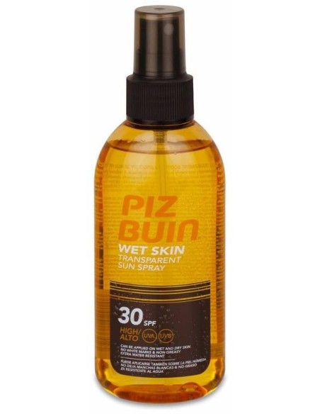 Piz Buin Wet Skin Spray Solar Transparente Spf 30, 150 Ml