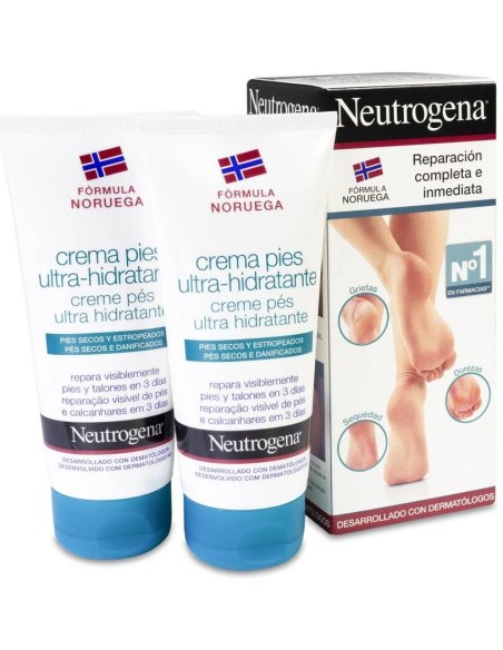 Duplo Neutrogena Crema De Pies Ultra Hidratante, 2 X 100 Ml