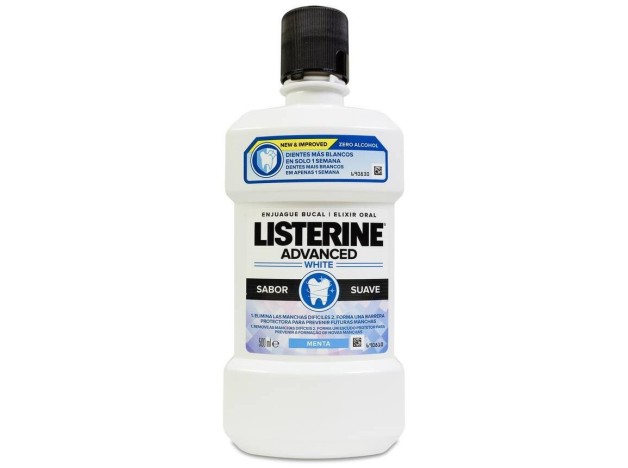Listerine Enjuague Bucal Advanced White Sabor...