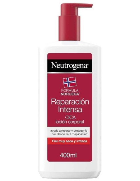 Neutrogena Loción Corporal Cica Reparación Intensa Fórmula Noruega, Piel Seca E Irritada 400 Ml