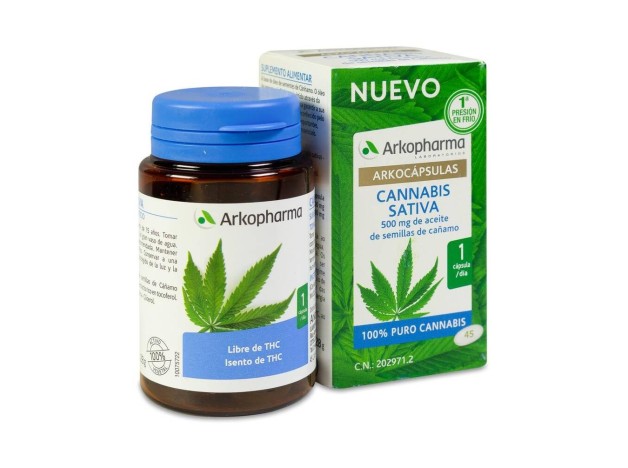 Arkopharma Arkocápsulas Cannabis, 45 Cápsulas