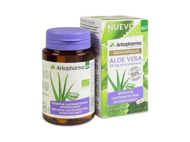 Arkopharma Arkocápsulas Aloe Vera Bio, 30 Cápsulas