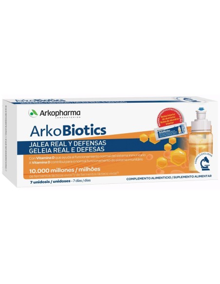 Arkopharma Arkobiotics Jalea Real Y Defensas Adultos, 7 Ampollas