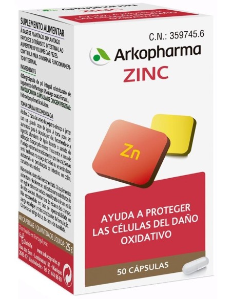 Arkopharma Arkovital Zinc, 50 Cápsulas