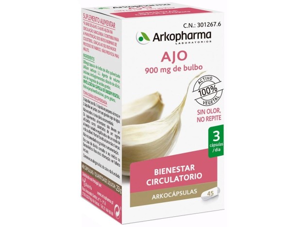 Arkopharma Arkocápsulas Ajo, 48 Cápsulas