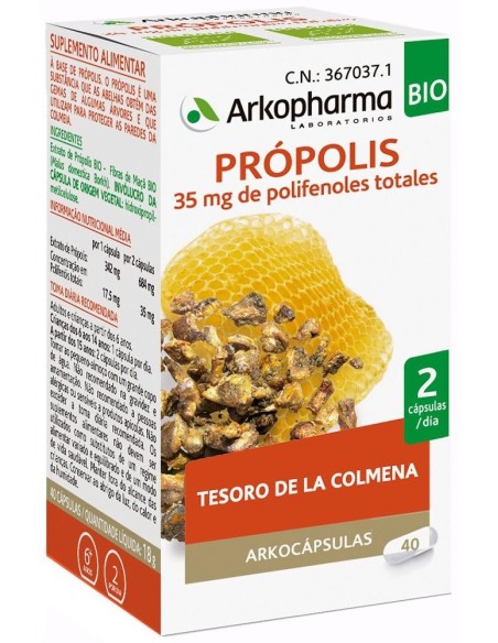 Arkopharma Arkocápsulas Própolis, 42 Cápsulas