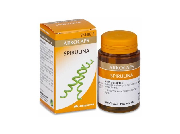 Arkopharma Arkocápsulas Spirulina, 50 Cápsulas