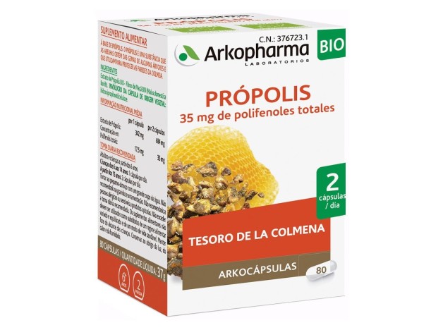 Arkopharma Arkocápsulas Própolis, 80 Cápsulas