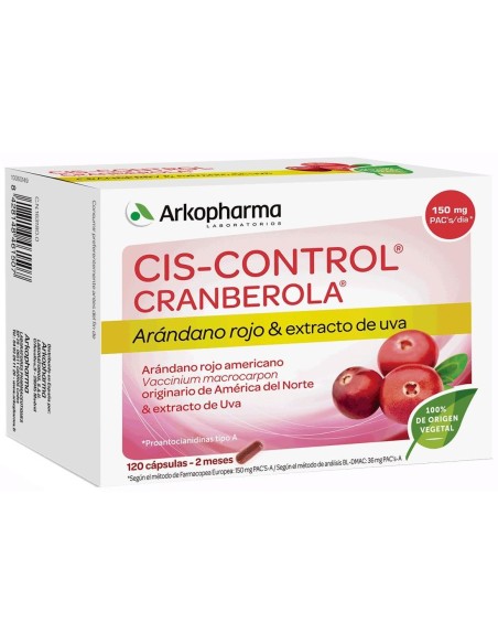 Arkopharma Cranberola Cis-Control, 120 Cápsulas