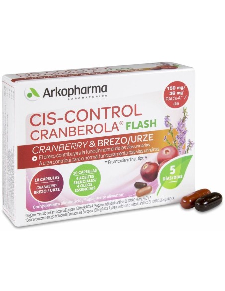 Arkopharma Cis-Control Cranberola Flash, 20 Cápsulas