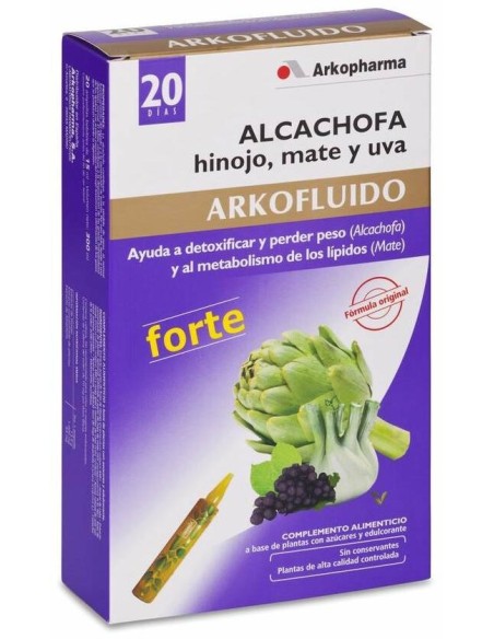 Arkopharma Arkofluido Alcachofa Forte 15 Ml, 20 Ampollas