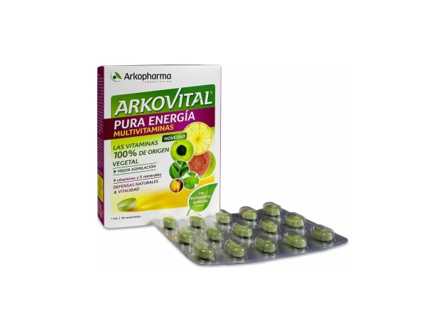 Arkopharma Arkovital Pura Energía, 30 Comprimidos