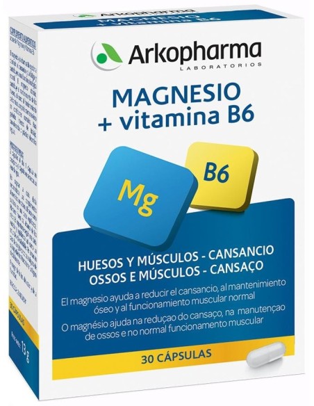 Arkopharma Arkovital Magnesio 73,5 Mg, 30 Cápsulas