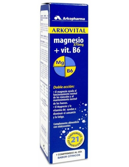 Arkopharma Arkovital Magnesio, 375 Mg, 21 Udcomprimidos