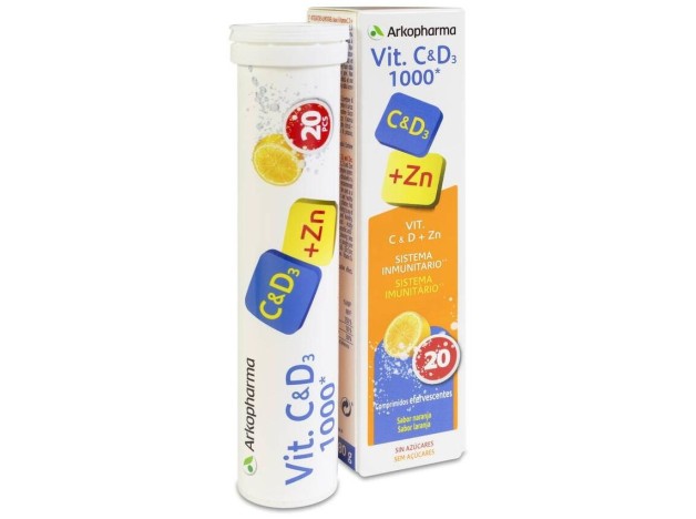 Arkopharma Vitamina C + D3 1000Mg + Zinc...